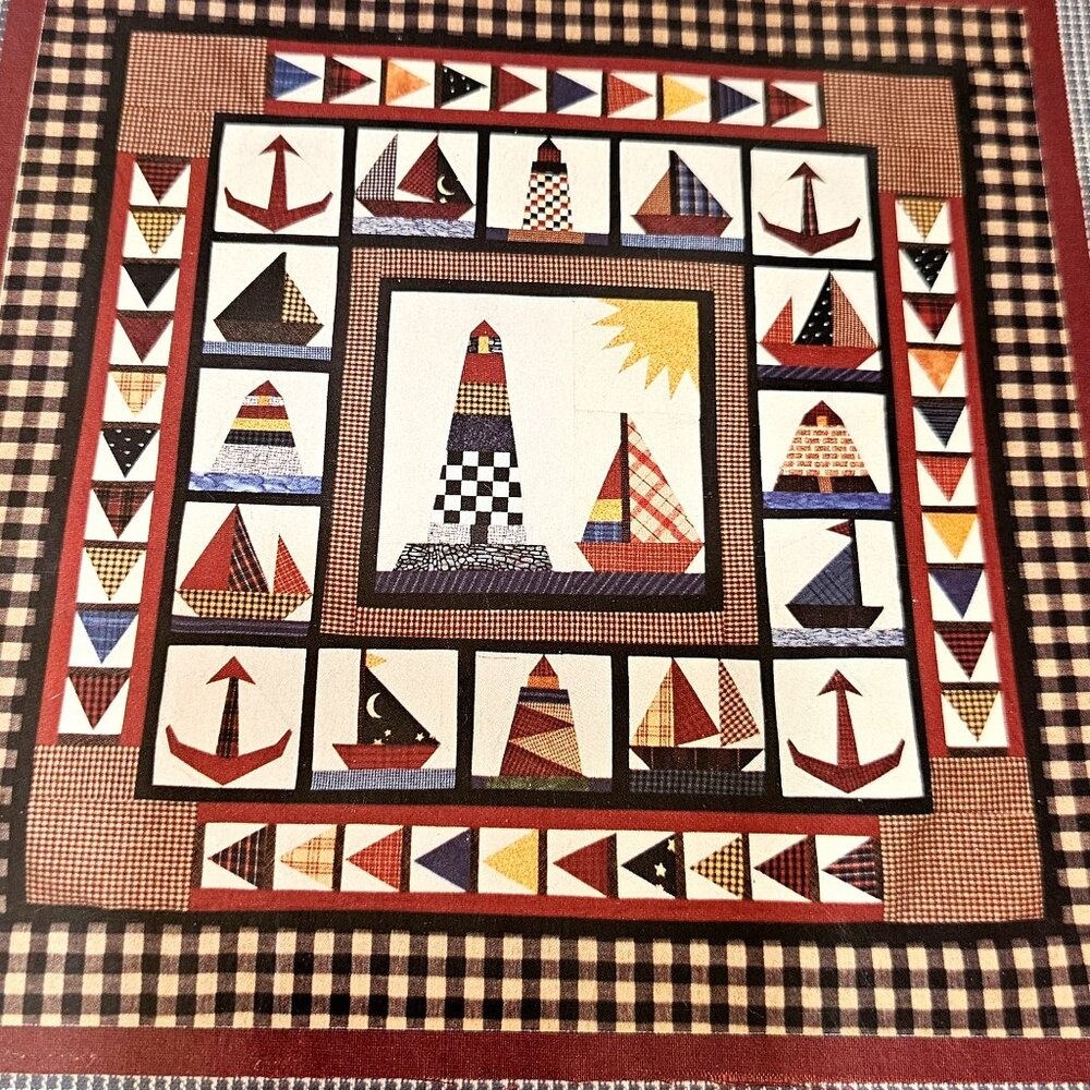 Nautical Byways Paper Pieced Border Quilts Book 2 Paperback 14pg pattern unused - Picture 2 of 6